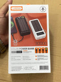 URPIN solar power bank 30000 MAH with solar options and torch light