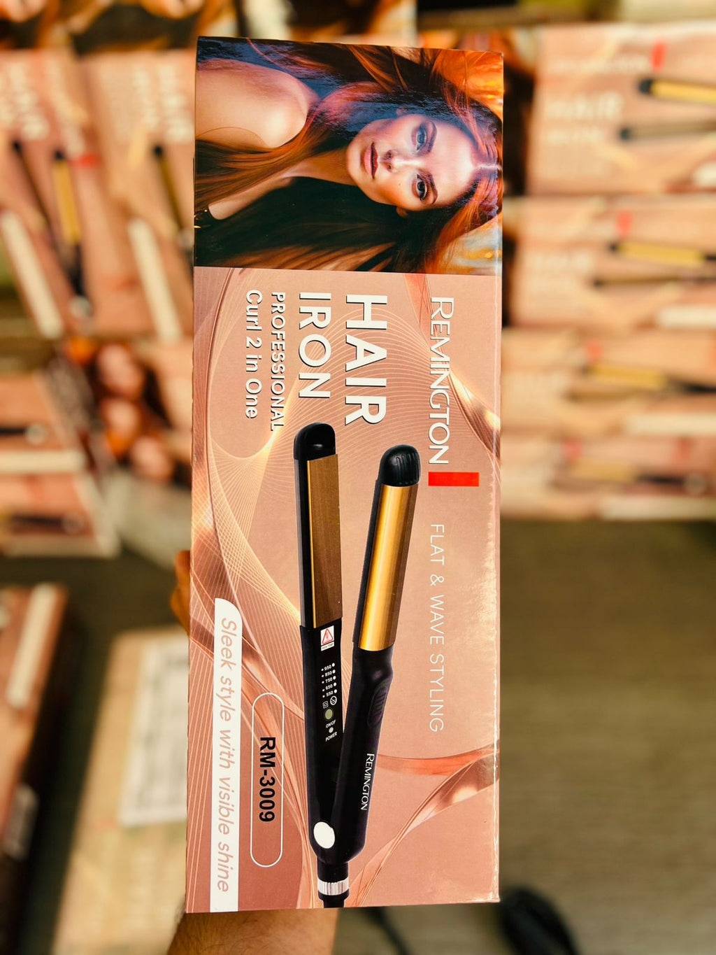 Remington Sleek & Curl 2-in-1 Hair Straightener and Curler.
