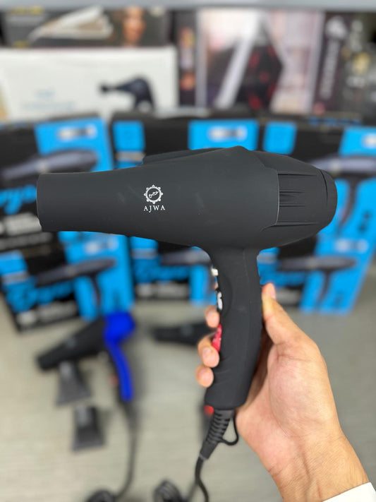 Ajwa hair dryer unbreakable body with black finish